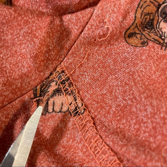 Alpha Beta Bulldog Long Sleeved Hooded Shirt Size Medium - Picture 12 of 12